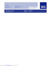 ISC GC-PM 46/1 S Operating Instructions Manual