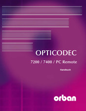 Orban opticodec 7400 Handbook