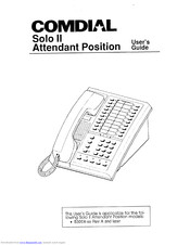 Comdial SOLO II Users Manualde
