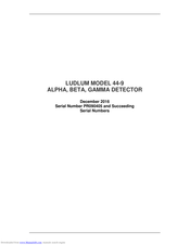 LUDLUM 44-9 Manual