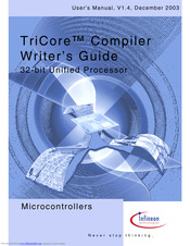 Infineon Technologies TriCore Compiler User Manual
