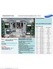 Samsung PN63C7000YFXZA Troubleshooting Manual