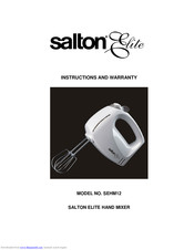Salton elite SEHM12 Instructions And Warranty
