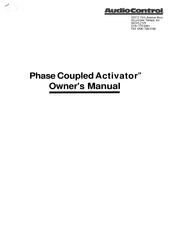 Audio Control Phase Coupled Activator Owner's Manual