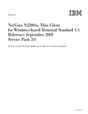 IBM NetVista N2200w Reference Manual