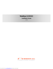 WebGate webeye 2.0 b101 Installation Manual