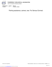 Volvo 31399561 Installation Instructions Manual