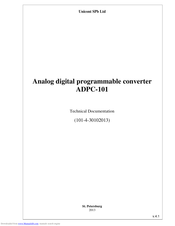 Unicont SPb ADPC-101 Technical Documentation Manual