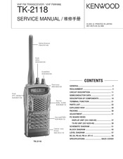 Kenwood TK-2118 Service Manual