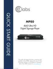 Elabs MP80 Quick Start Manual
