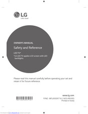 LG MFL69309716 Owner's Manual