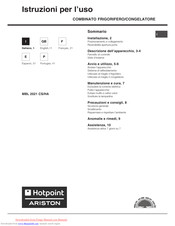 Hotpoint Ariston MBL 2021 CS/HA Instruction