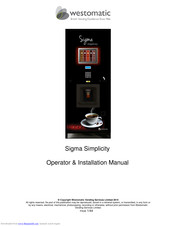 Westomatic Sigma Simplicity Operator's & Installation Manual