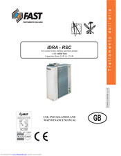 Fast IDRA-RSC Series Installation And Maintenance Manual