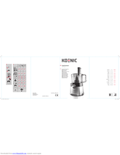 Koenig KFP 500 User Manual