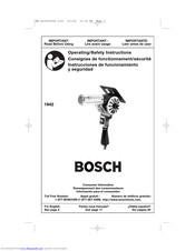 Bosch 1942 Operating/Safety Instructions Manual