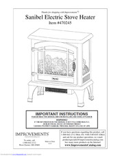 Sanibel 470245 Important Instructions Manual