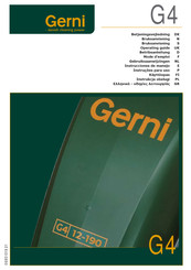 Gerni G4 Operating Manual