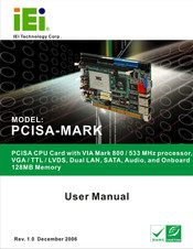 Iei Technology PCISA-MARK User Manual