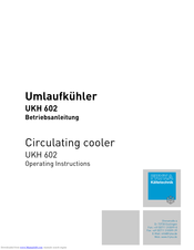 Fryka UKH 602 Operating Instructions Manual