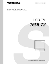 Toshiba 15DL72 Service Manual