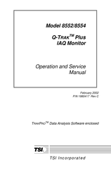 TSI Incorporated Q-TRAK Plus 8552 Operation And Service Manual