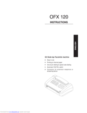 Olivetti OFX 120 Instructions Manual