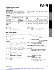 Eaton E5224C Series Operating Instructions Manual