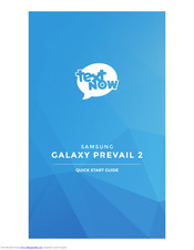 Samsung GALAXY PREVAIL 2 Quick Start Manual