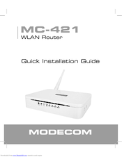 Modecom MC-421 Quick Installation Manual