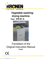 Kronen KW-81 A Instruction Manual