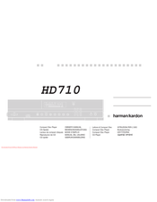 Harman HD710 Owner's Manual