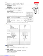 Makita TD090DWE Technical Information