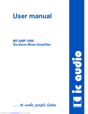 IC Audio MT-AMP 1000 User Manual