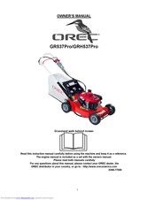 Orec GR537Pro Owner's Manual