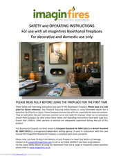 ImaginFires IMBF12B Safety And Operating Instructions Manual