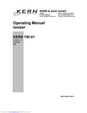 KERN YBI-01 Operating Manual