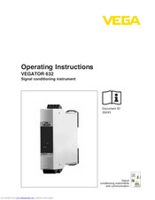 Vega VEGATOR 632 Operating Instructions Manual