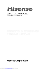 Hisense AS-09HR4SVCUH Installation Instructions Manual