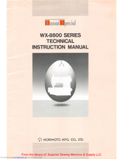 kansai wx-8800 series Technical Instruction Manual