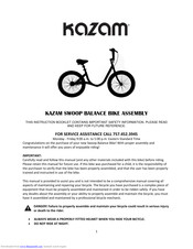 KaZAM swoop balance Assembly Instructions Manual
