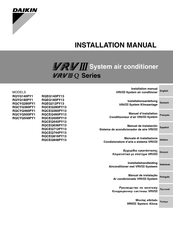 Daikin RQCEQ712PY13 Installation Manual