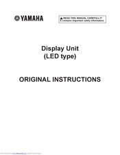Yamaha PW series Original Instructions Manual