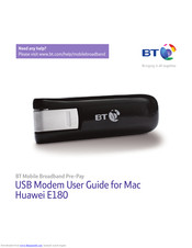 BT Huawei E180 User Manual