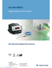 ersa RA 4500 D Operation Manual