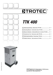 Trotec TTK 400 Operating Manual