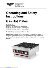 Vollrath Cayenne 40738 Operating And Safety Instructions Manual