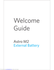 Anker Astro M2 Welcome Manual
