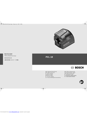 Bosch PCL 10 Original Instructions Manual