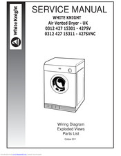 White Knight 0312 427 15311 - 427SVNC Service Manual